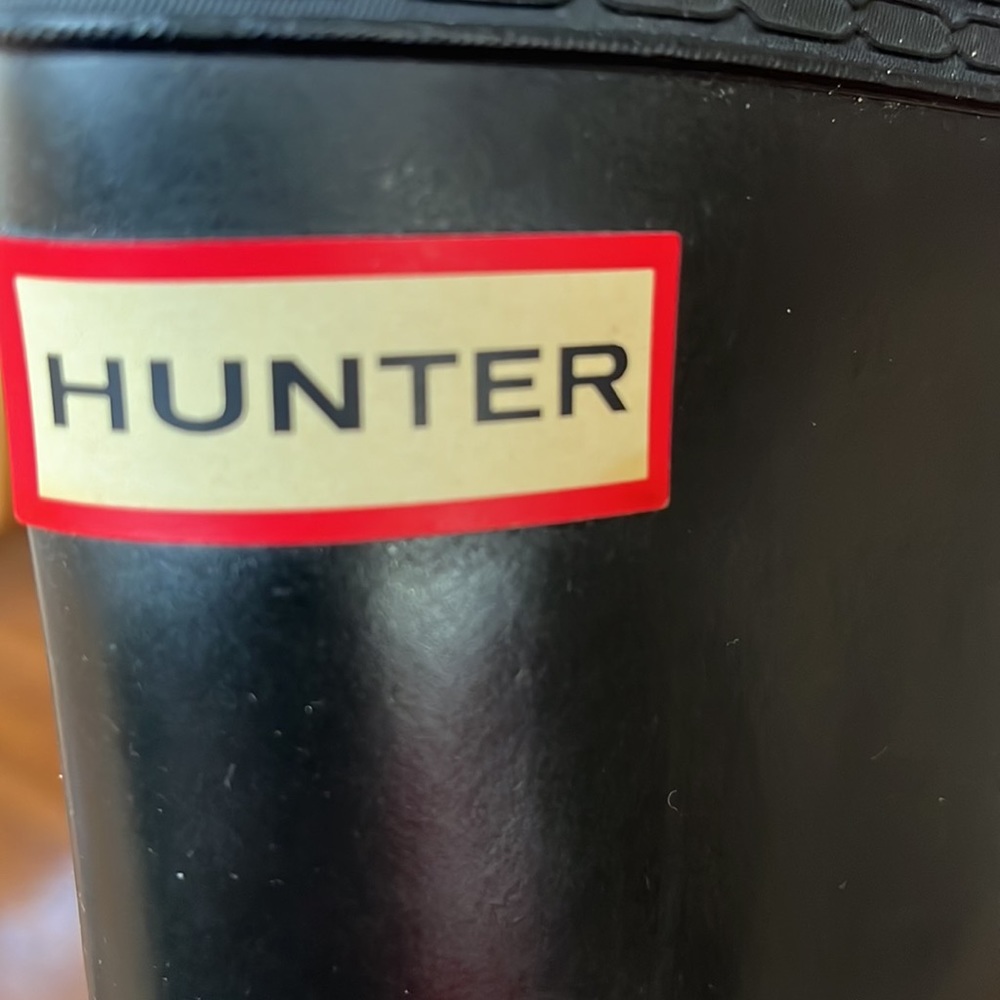 Hunter Boots Black Womens size 7, puddle, rain, tall, water proof, trending - Picture 3 of 3